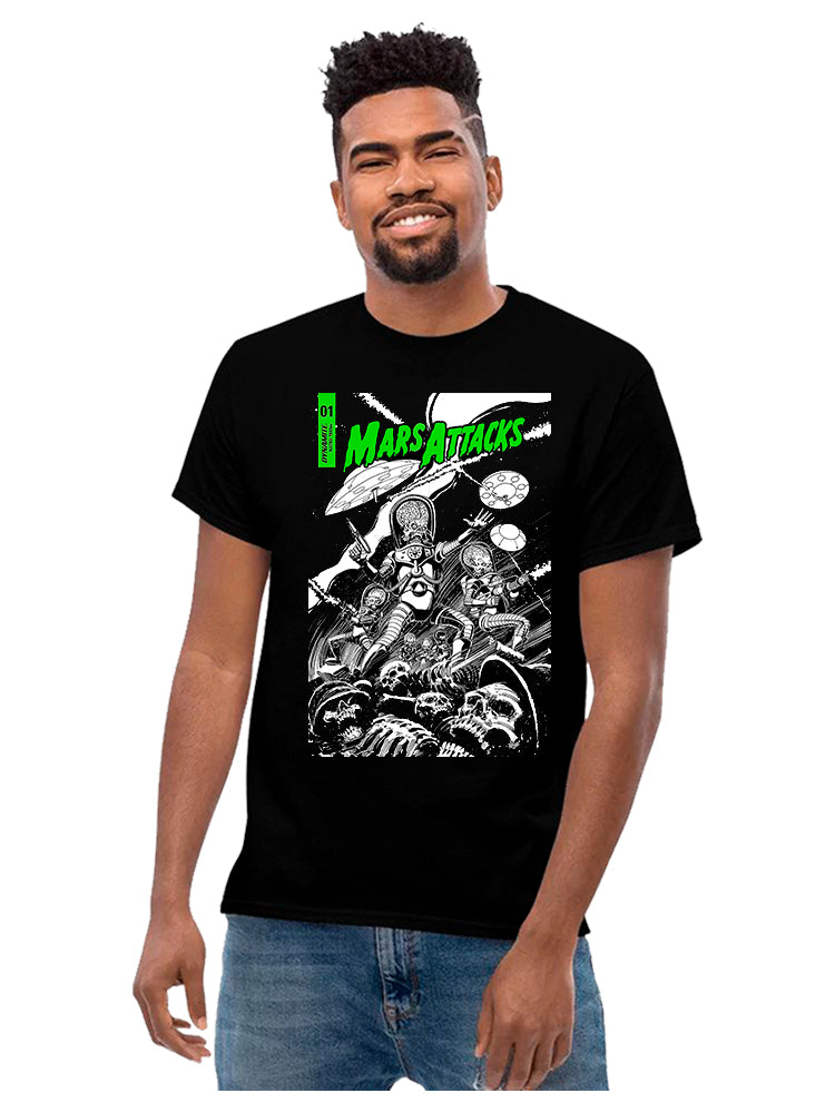 Playera Marcianos Al Ataque Películas Terror Sci-fic Comedia Playeras Beloma