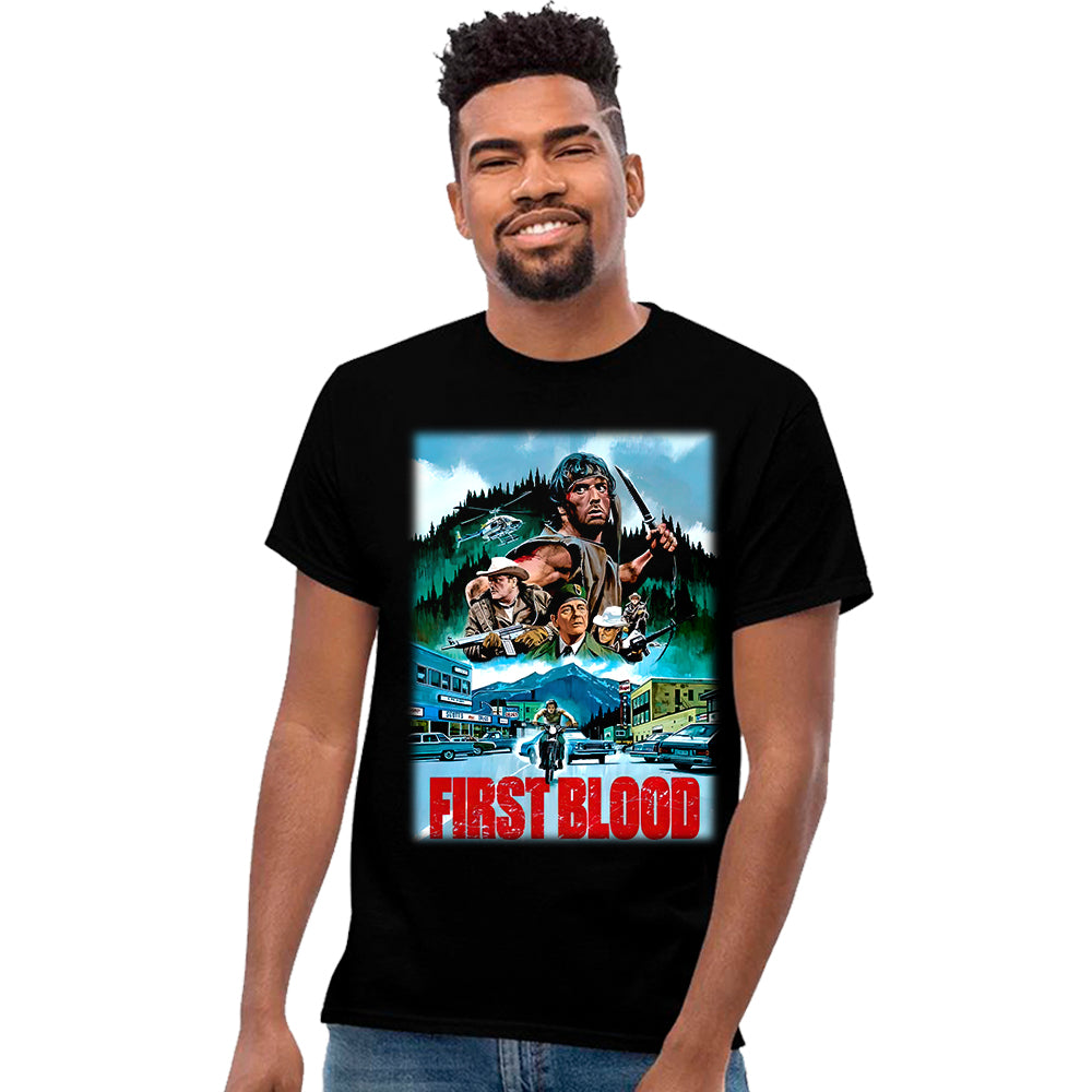 Playera Rambo First Blood Películas Playeras Beloma