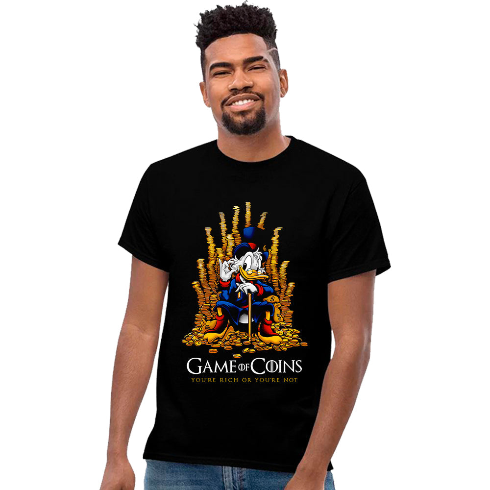 Playrea Rico McPato "Game Of Coins" Caricaturas Playeras Beloma
