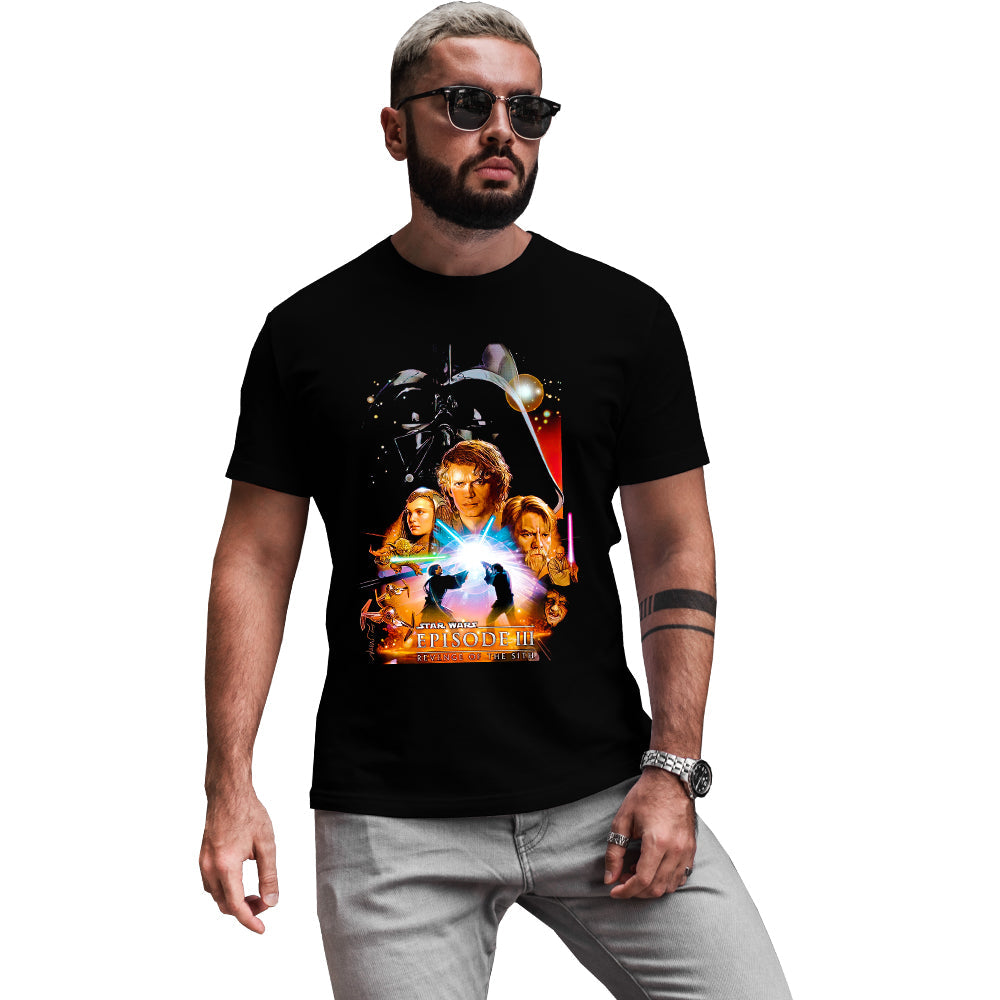 Playera Star Wars Episodio III Poster Películas Playeras Beloma