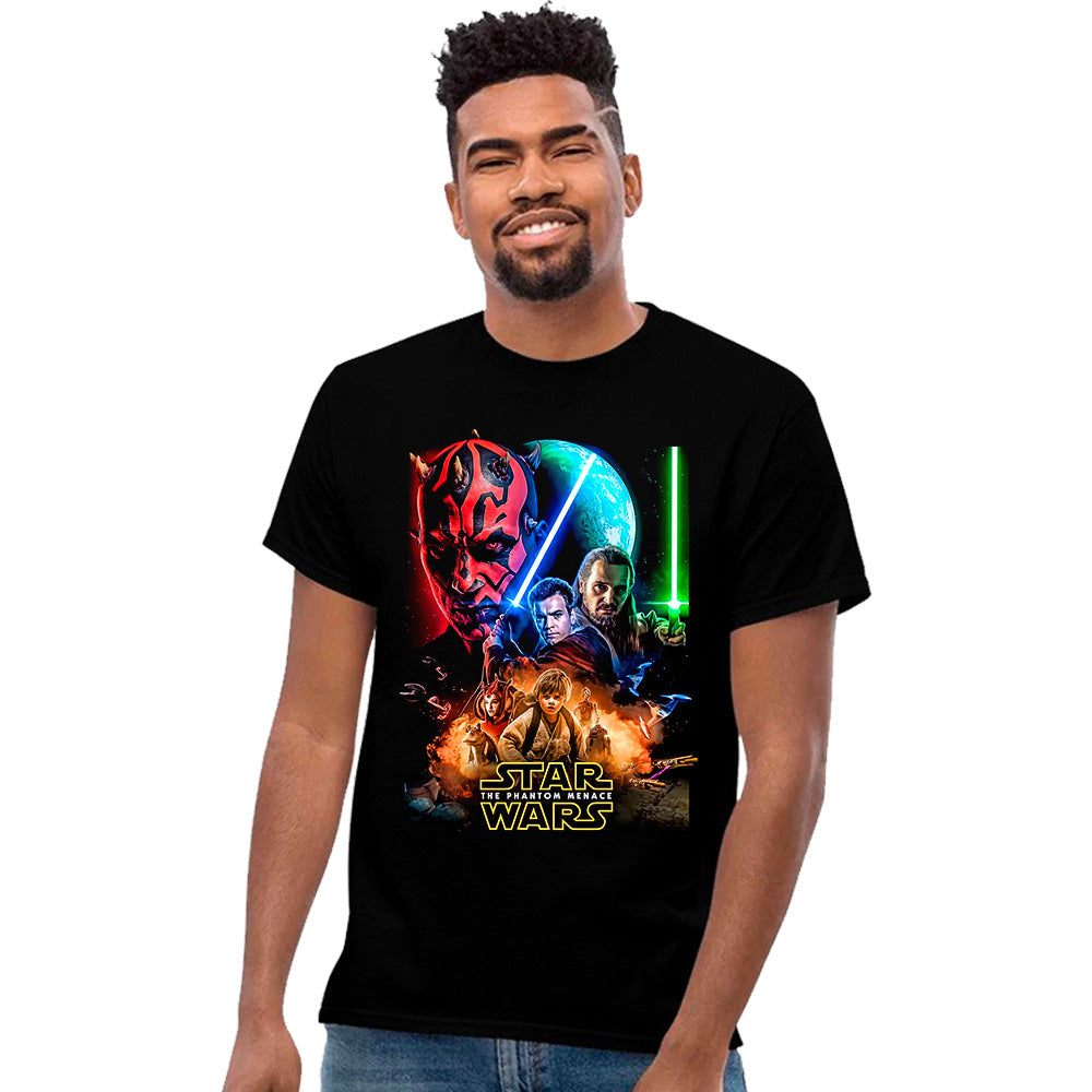 Playeras Star Wars Amenaza Fantasma Películas Playeras Beloma