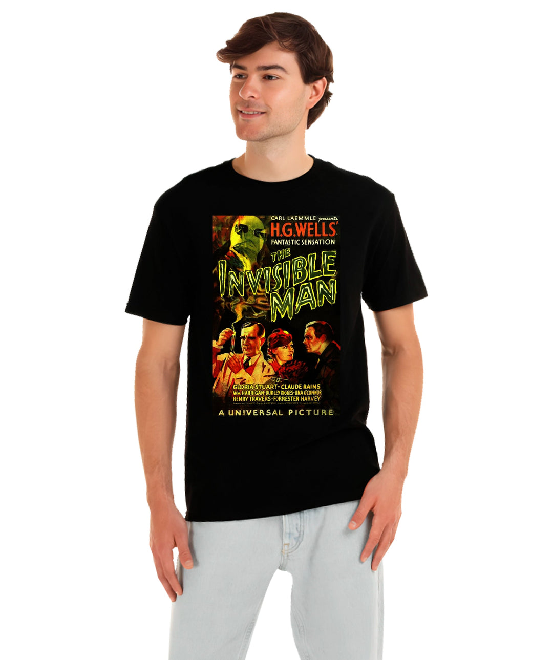 Playera The Invisable Man Poster Película Terror Playeras Beloma