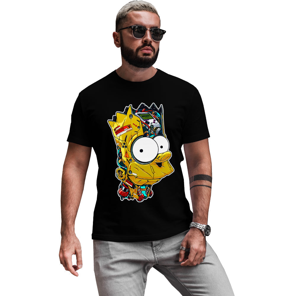 Playera Los Simpson Bart Cyborg Caricaturas Playeras Beloma