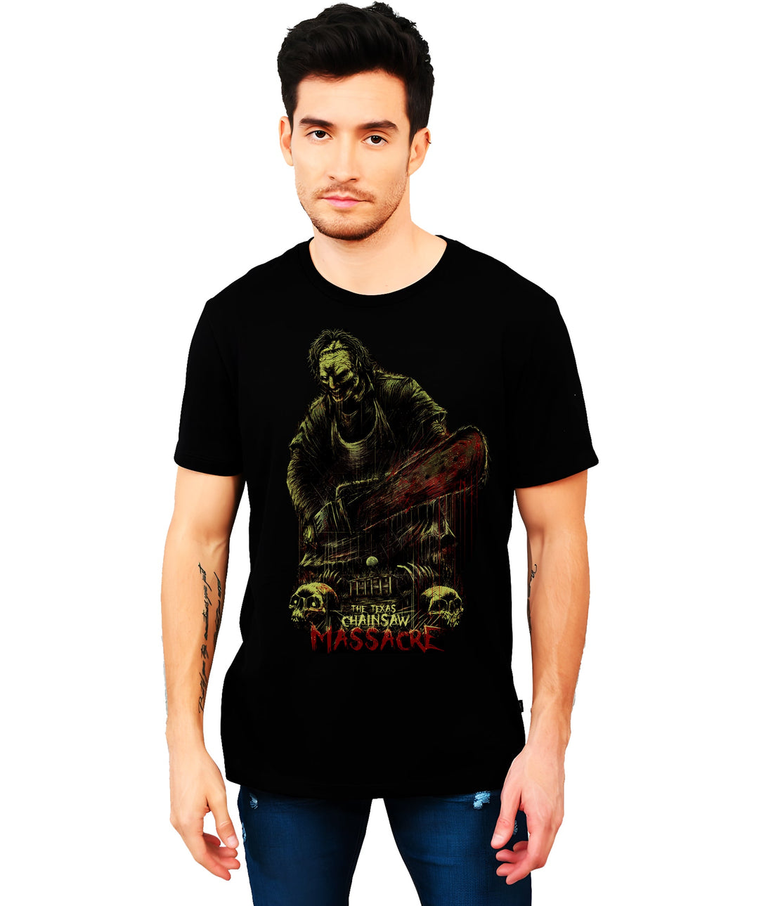 Playera Masacre De Texas Chainsaw Películas TerrorPlayeras Beloma