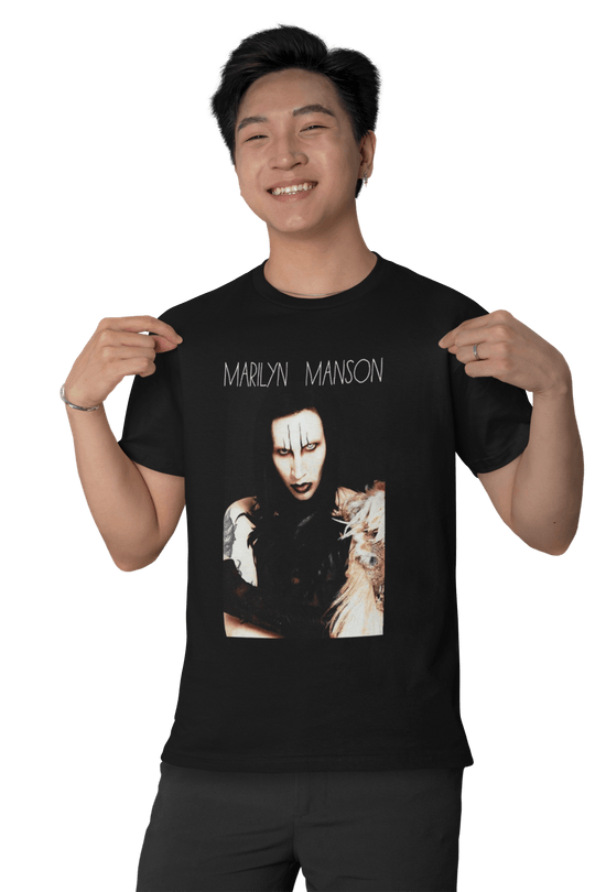 Playera Hombre Algodón Marilyn Manson Música Beloma