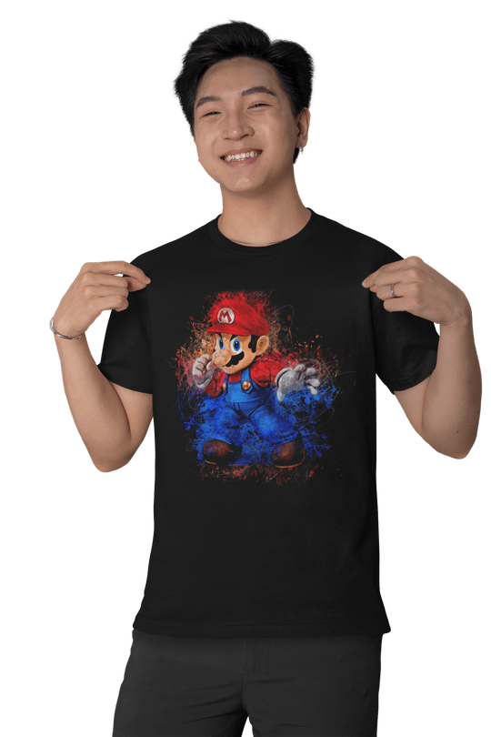 Playera Hombre Algodon Super Mario Bros Luigi Videojuegos Beloma