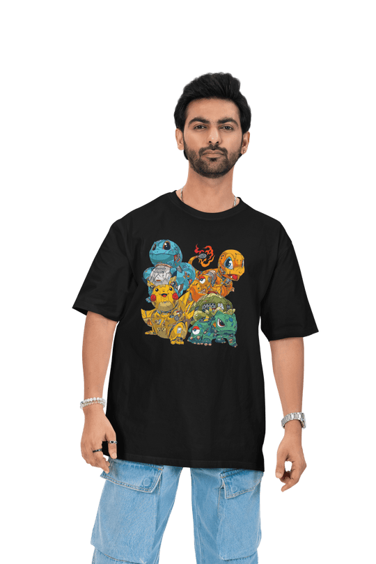 Playera Hombre Algodón Pokemon Starters Amime Videojuegos Beloma