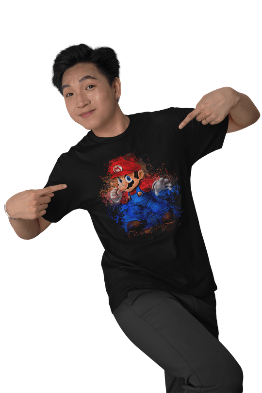 Playera Hombre Algodon Super Mario Bros Luigi Videojuegos Beloma