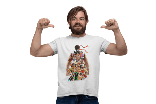 Playera Hombre Algodón Street Fighter Personajes Clásico Beloma