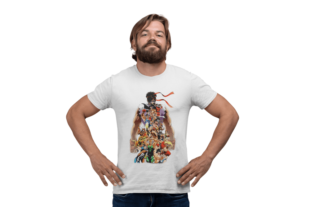 Playera Hombre Algodón Street Fighter Personajes Clásico Beloma