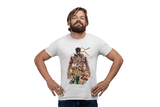 Playera Hombre Algodón Street Fighter Personajes Clásico Beloma