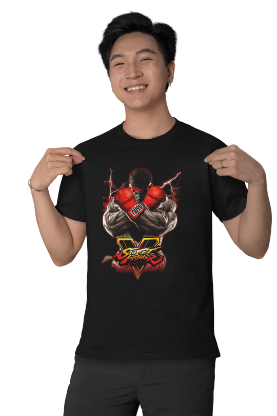 Playera Hombre Algodón Street Fighter V Ryu Videojuegos Beloma