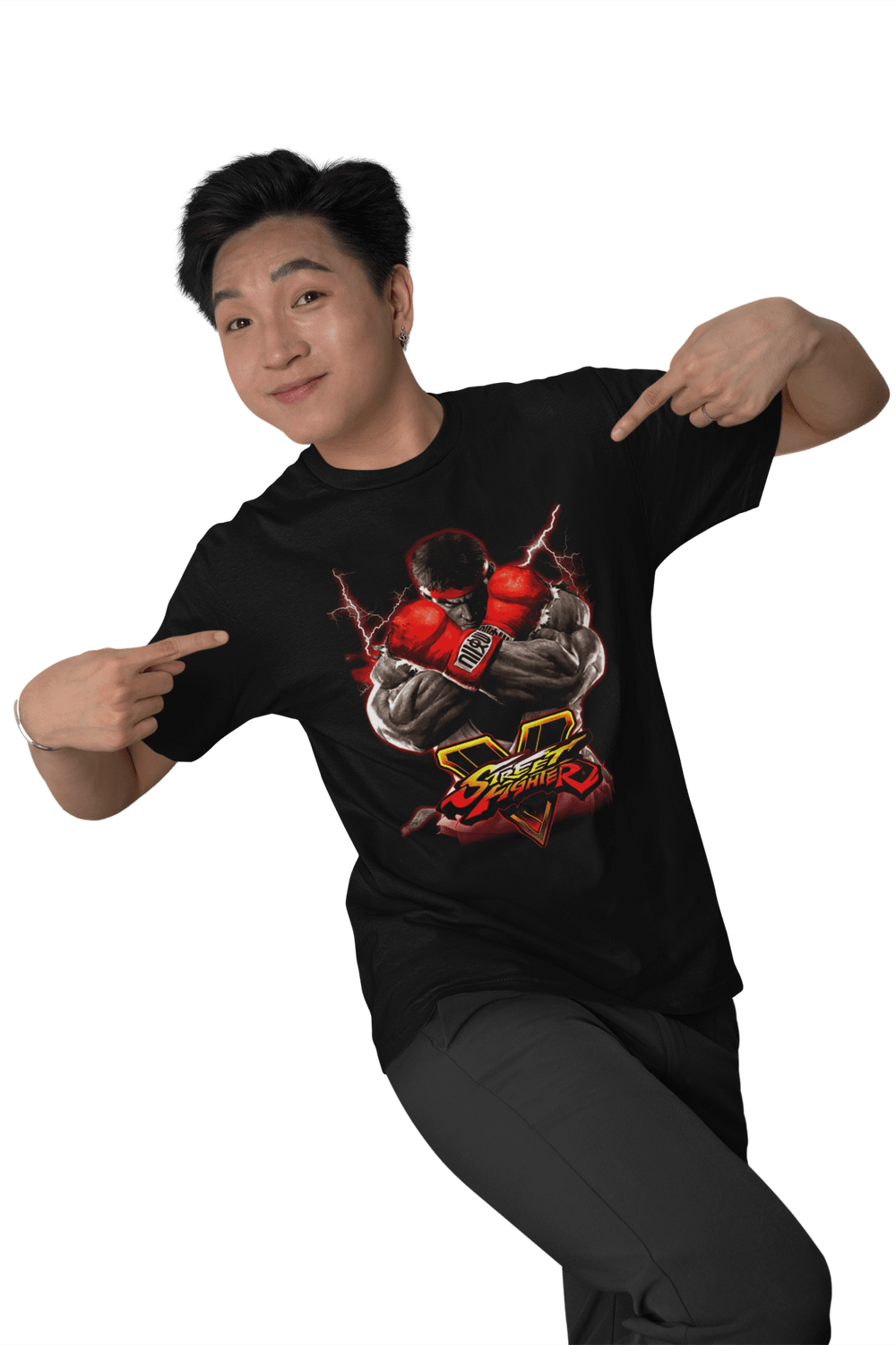 Playera Hombre Algodón Street Fighter V Ryu Videojuegos Beloma
