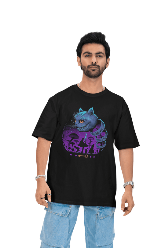 Playera Hombre Algodón El Gato Alicia El País De Las Maravillas Películas Beloma