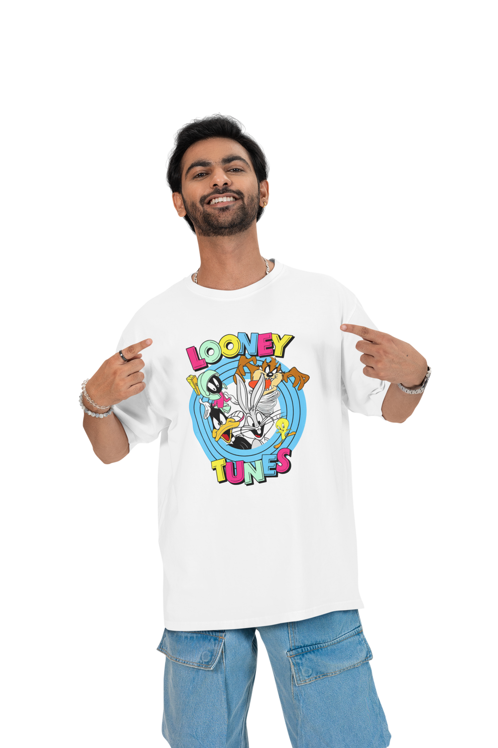 Playera Hombre Algodón Looney Toones Caricaturas Beloma