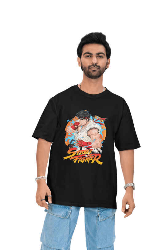 Playera Hombre Algodón Street Fighter Ryu Clásico Videojuegos Beloma