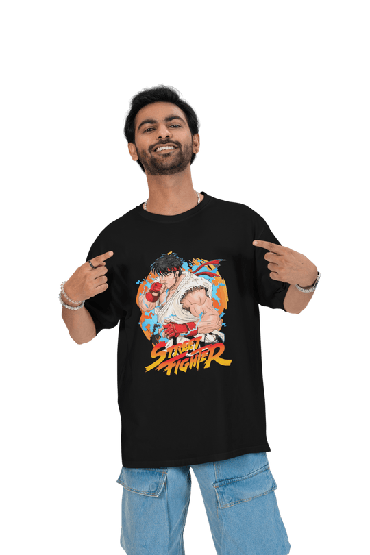 Playera Hombre Algodón Street Fighter Ryu Clásico Videojuegos Beloma