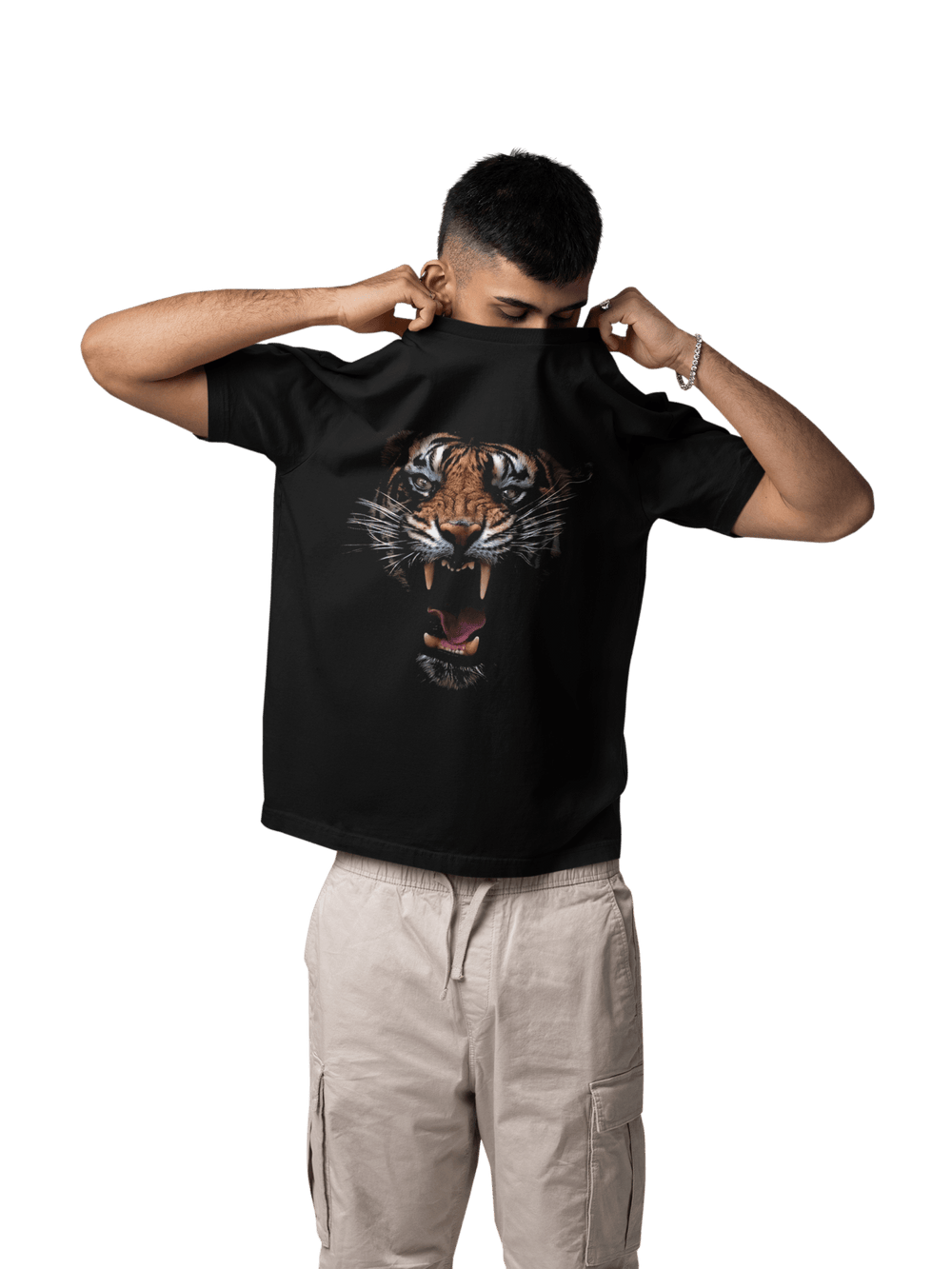 Playera Hombre Algodón Tigre Enfurecido Beloma