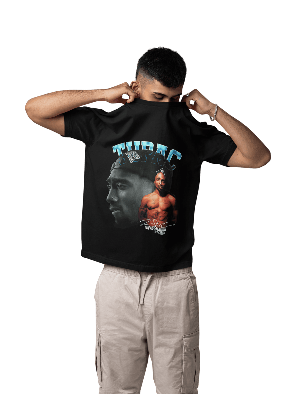 Playera Hombre Algodón 2Pac Rapero Shakur Música Beloma