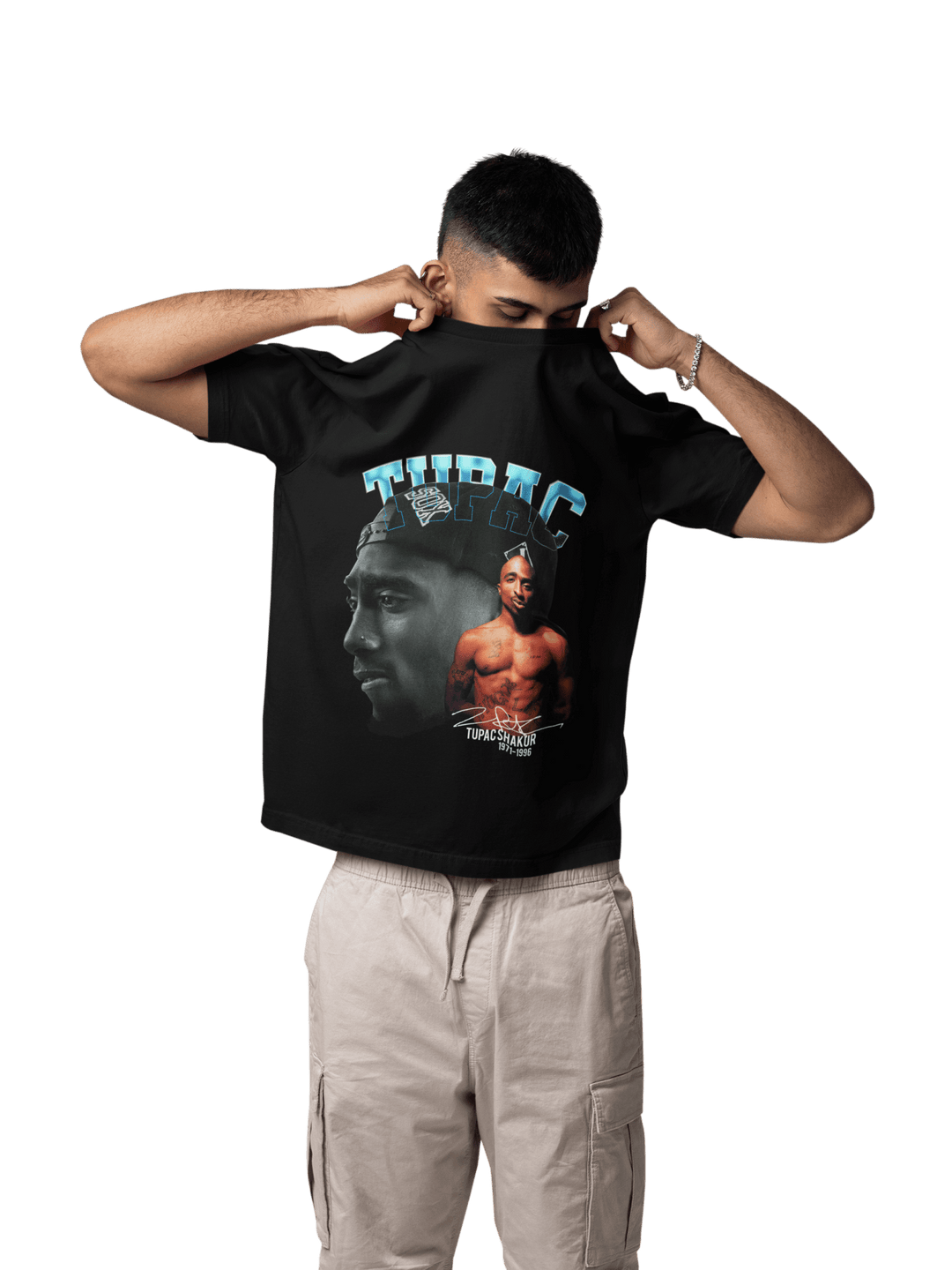 Playera Hombre Algodón 2Pac Rapero Shakur Música Beloma
