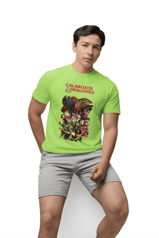 Playera Hombre Algodón Calabozos & Dragones Series y Juegos Beloma