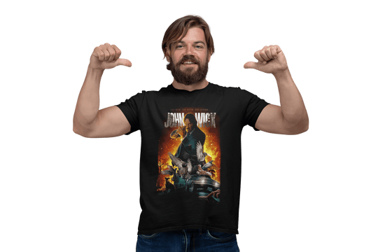 Playera Hombre Algodón John Wick Poster Películas Beloma