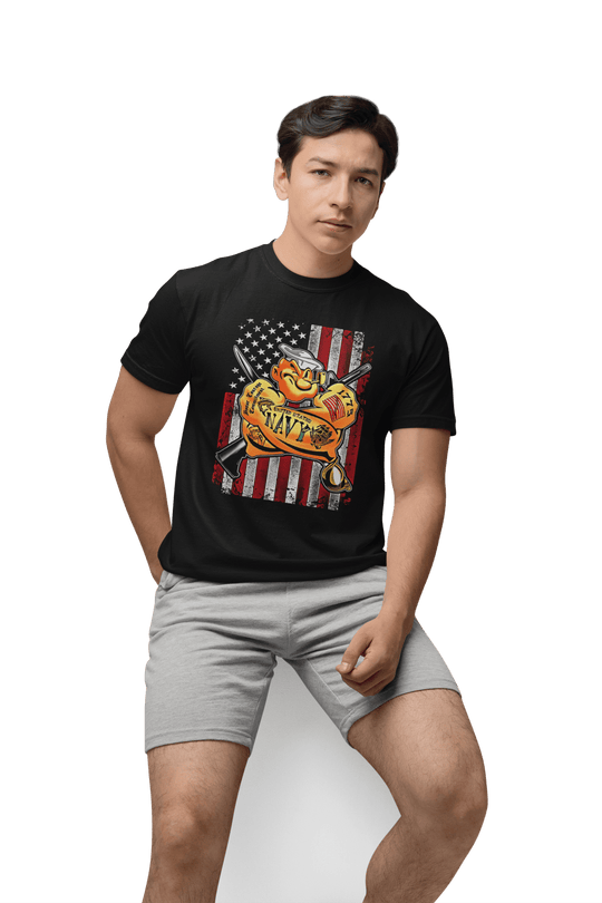 Playera Hombre Algodón Popeye Caricaturas Beloma