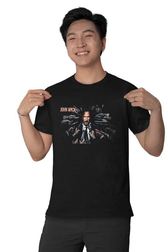 Playera Hombre Algodón John Wick Armas Películas Beloma