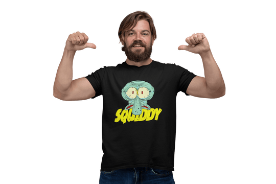 Playera Hombre Algodón Bob Esponja Calamardo Caricatura Actual Beloma