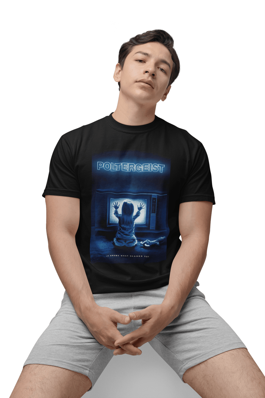 Playera Hombre Algodón Poltergeist Películas Terror Beloma