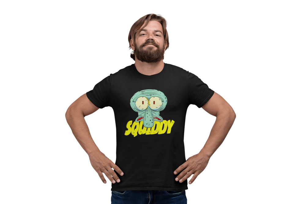 Playera Hombre Algodón Bob Esponja Calamardo Caricatura Actual Beloma