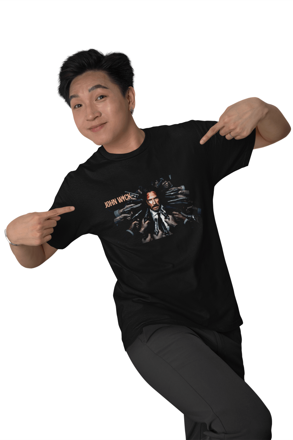 Playera Hombre Algodón John Wick Armas Películas Beloma