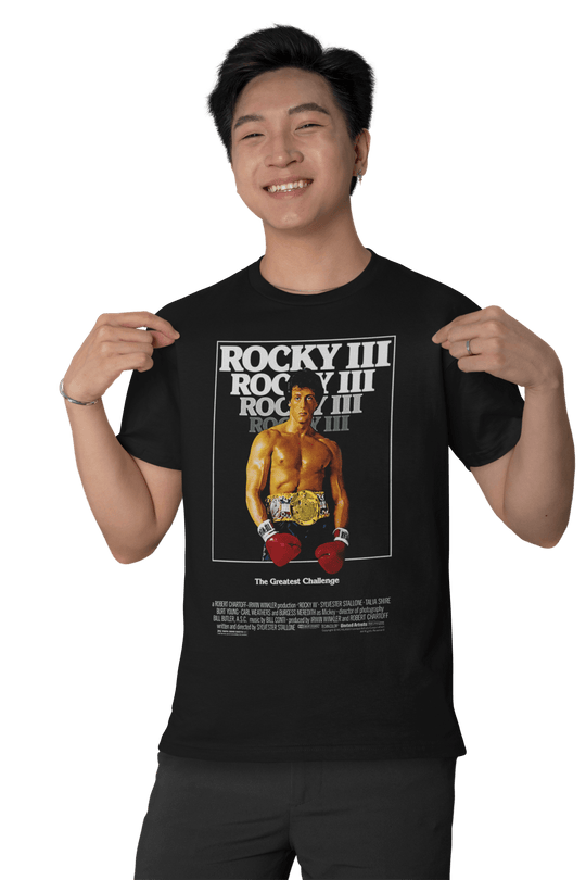 Playera Hombre Algodón Rocky III Películas Beloma