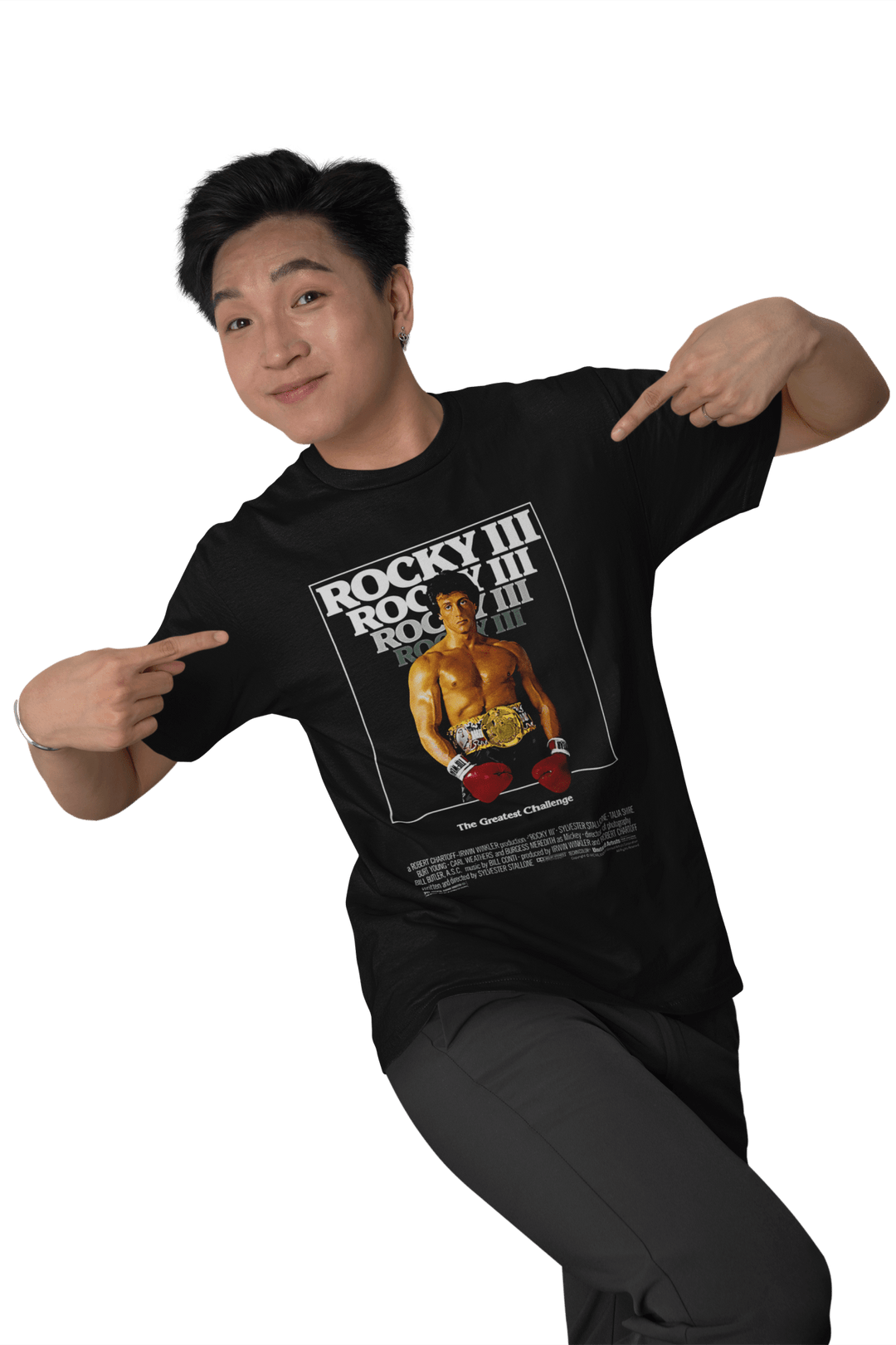 Playera Hombre Algodón Rocky III Películas Beloma