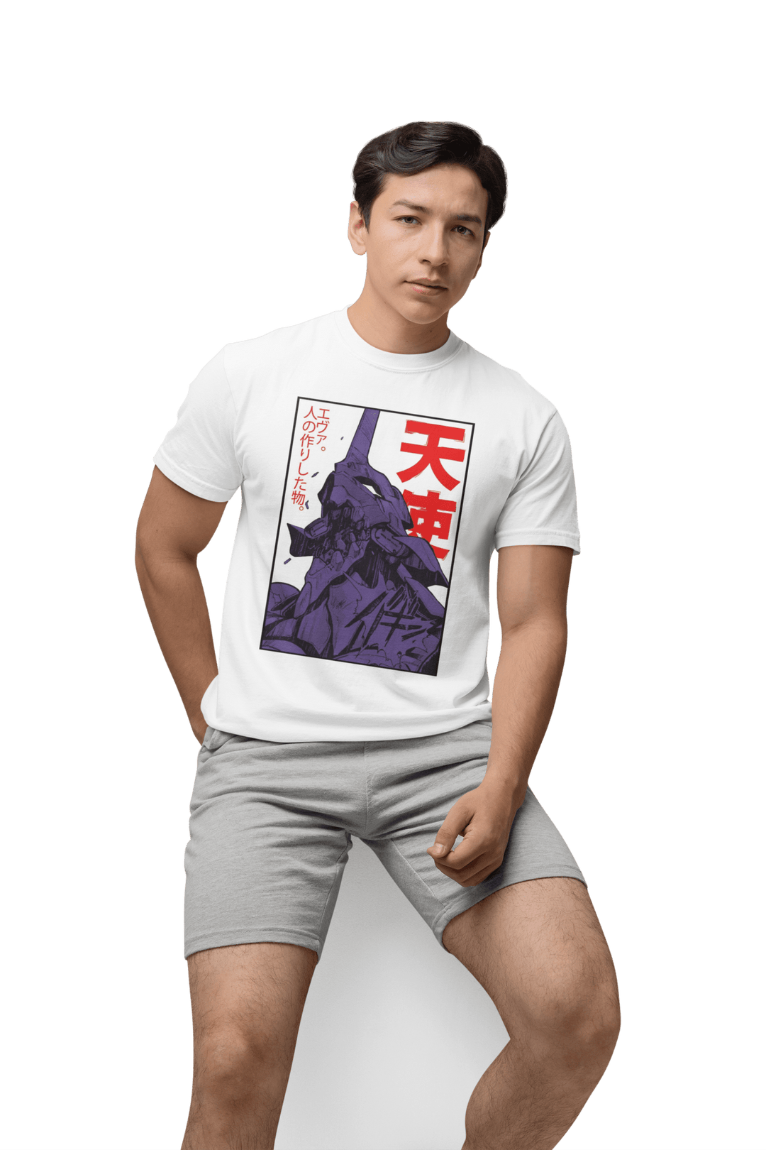 Playera Anime Hombre Algodon Evangelion Mecha Shinji Beloma