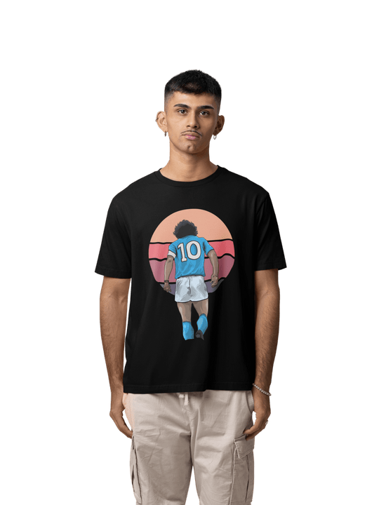 Playera Futból Hombre Algodón Maradona 10 Argentina Beloma