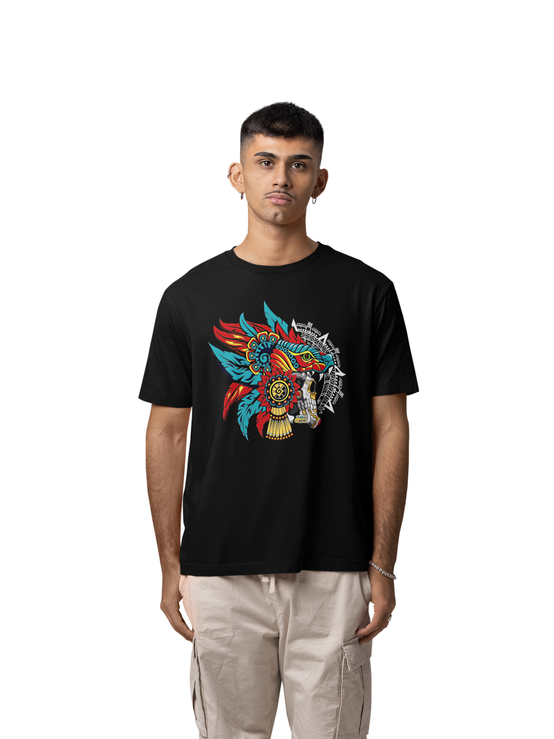 Playera Hombre Algodón México Guerrero Quetzalcoatl Beloma