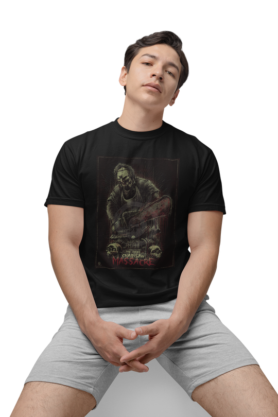 Playera Hombre Algodón Masacre De Texas Chainsaw Películas Terror Beloma