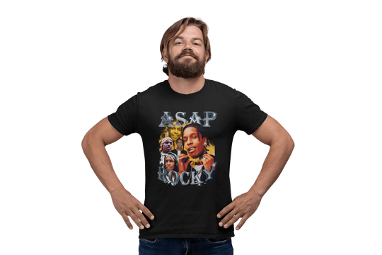 Playera Hombre Algodón ASAP Rocky Rapero Música Beloma