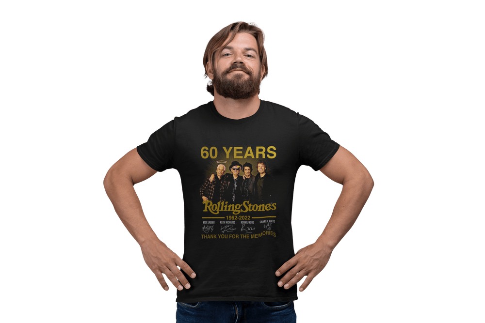 Playera Hombre Algodón The Rolling Stones 60 Años Música Beloma