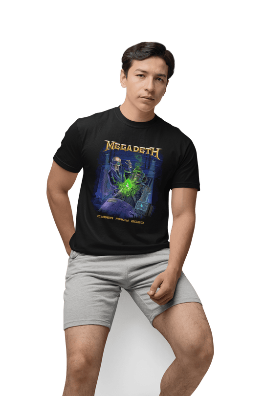 Playera Hombre Algodón Megadeth Cyber Army Música Beloma
