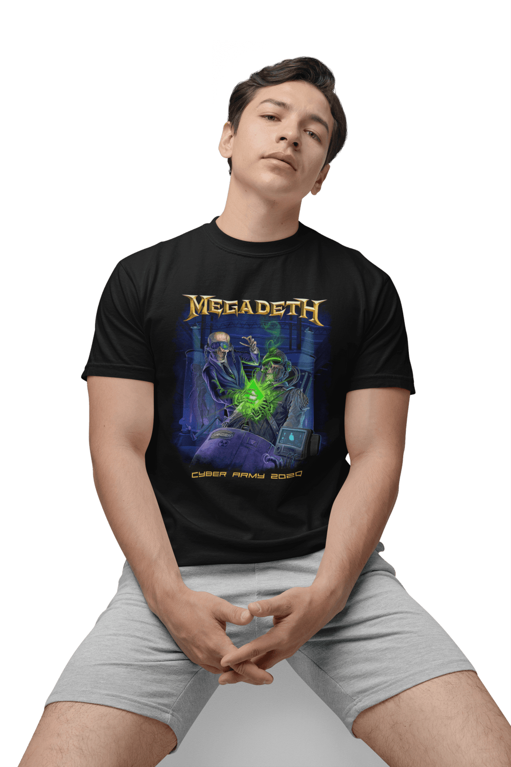 Playera Hombre Algodón Megadeth Cyber Army Música Beloma