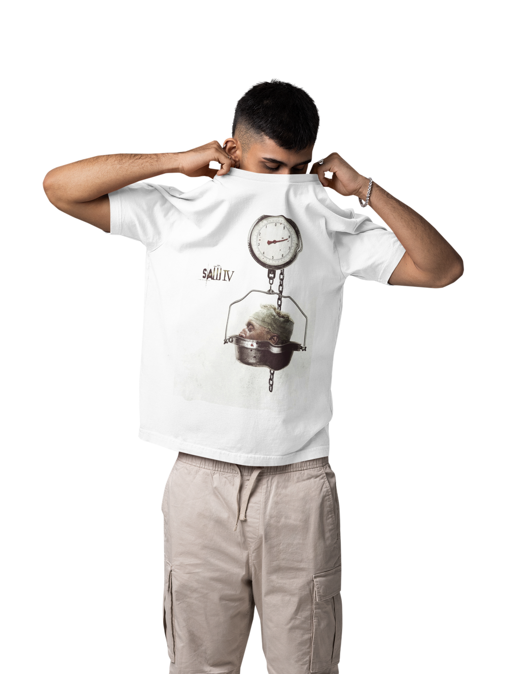 Playera Hombre Algodón Saw IV Películas Terror Beloma