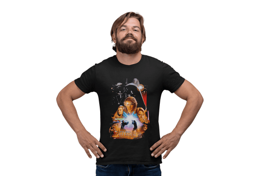 Playera Hombre Algodón Star Wars Episodio III Poster Películas Beloma