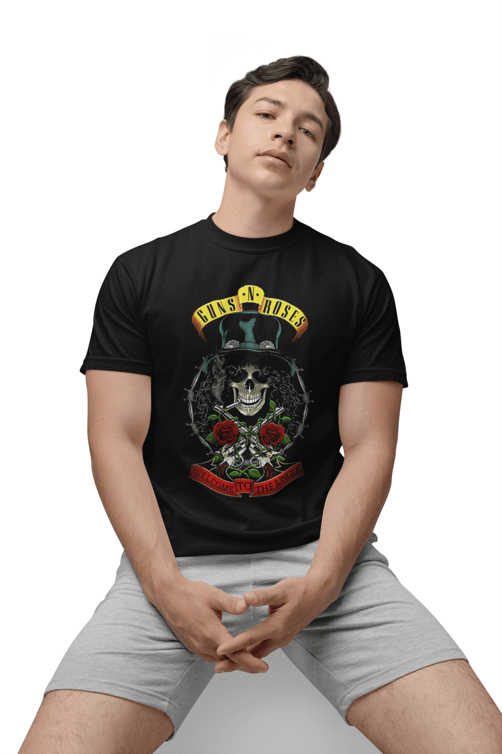 Playera Hombre Algodón Guns N' Roses Welcome To The Jungle Rock Música Beloma