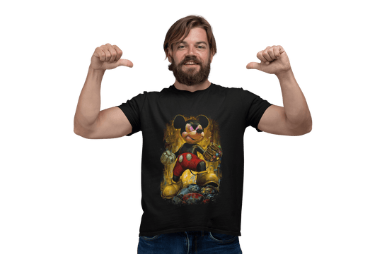 Playera Hombre Algodón Mickey Mouse Caricaturas Beloma