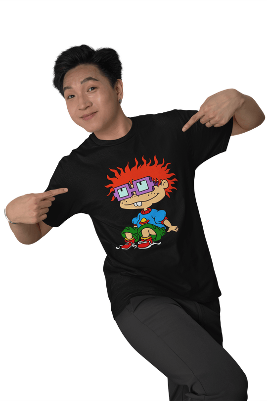 Playera Hombre Algodón Aventuras En Pañales Carlitos Caricaturas Beloma