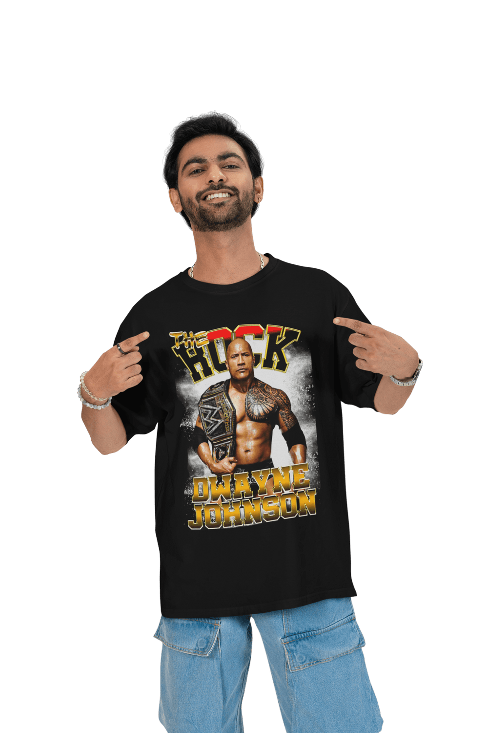 Playera Lucha Libre Hombre Algodón The Rock Dwayne Johnson Beloma