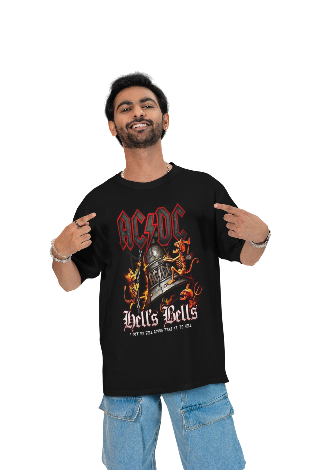 Playera Hombre Algodón Hell Bells Música Beloma