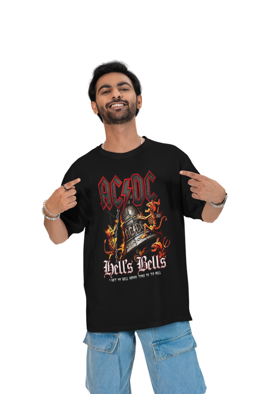 Playera Hombre Algodón Hell Bells Música Beloma